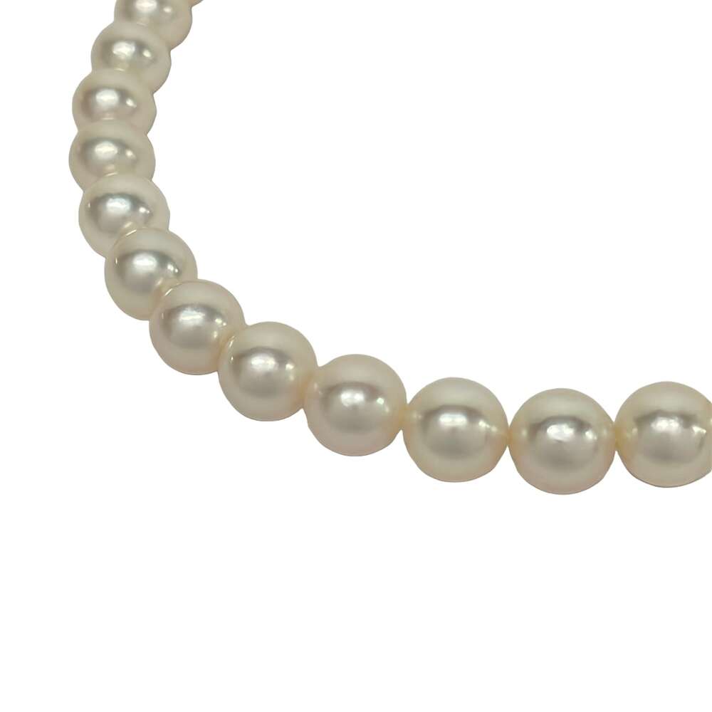Tasaki Necklace Cream Silver Akoya pearl